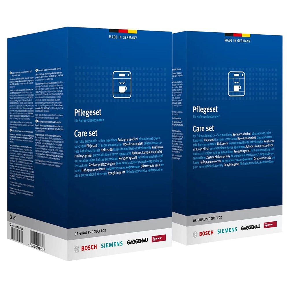 Bosch Pflegeset Kaffeemaschine Reinigunstabletten 20x + Entkalker 10x