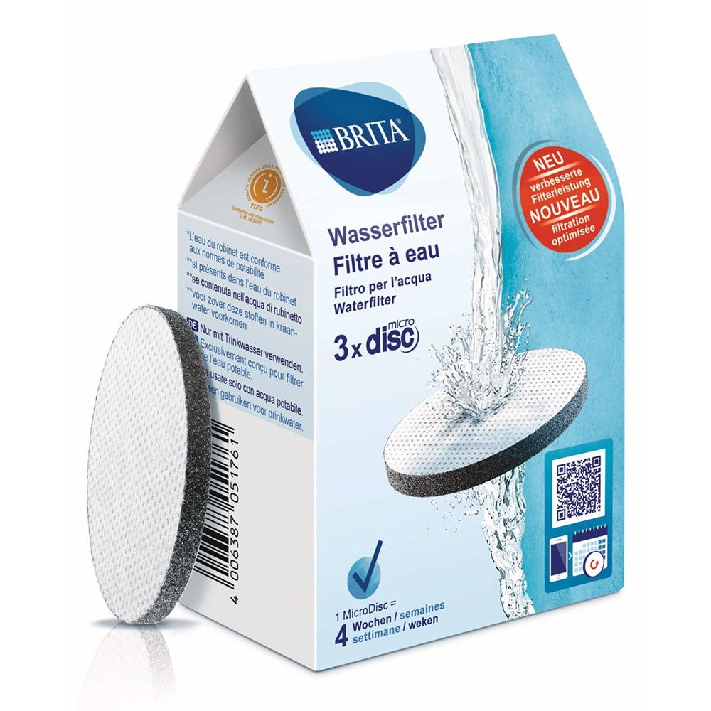 BRITA MicroDisc Wasserfilter Set 1020107 3St. (filtert PFAS)