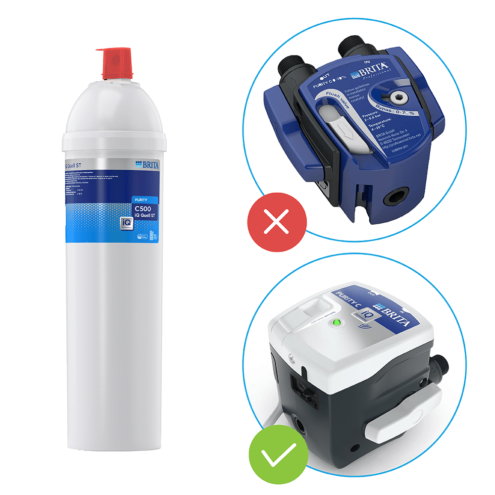 BRITA PURITY C500 iQ Quell ST Ersatzfilter geeignet für iQ Filterkopf