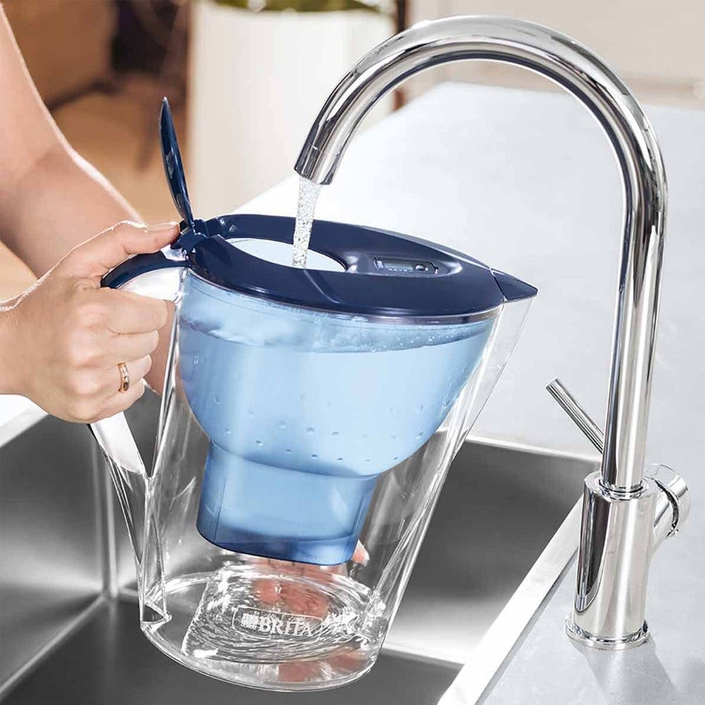 BRITA Marella Wasserfilter XL Kanne Bla + MAXTRA PRO Filterkartusche 1051122