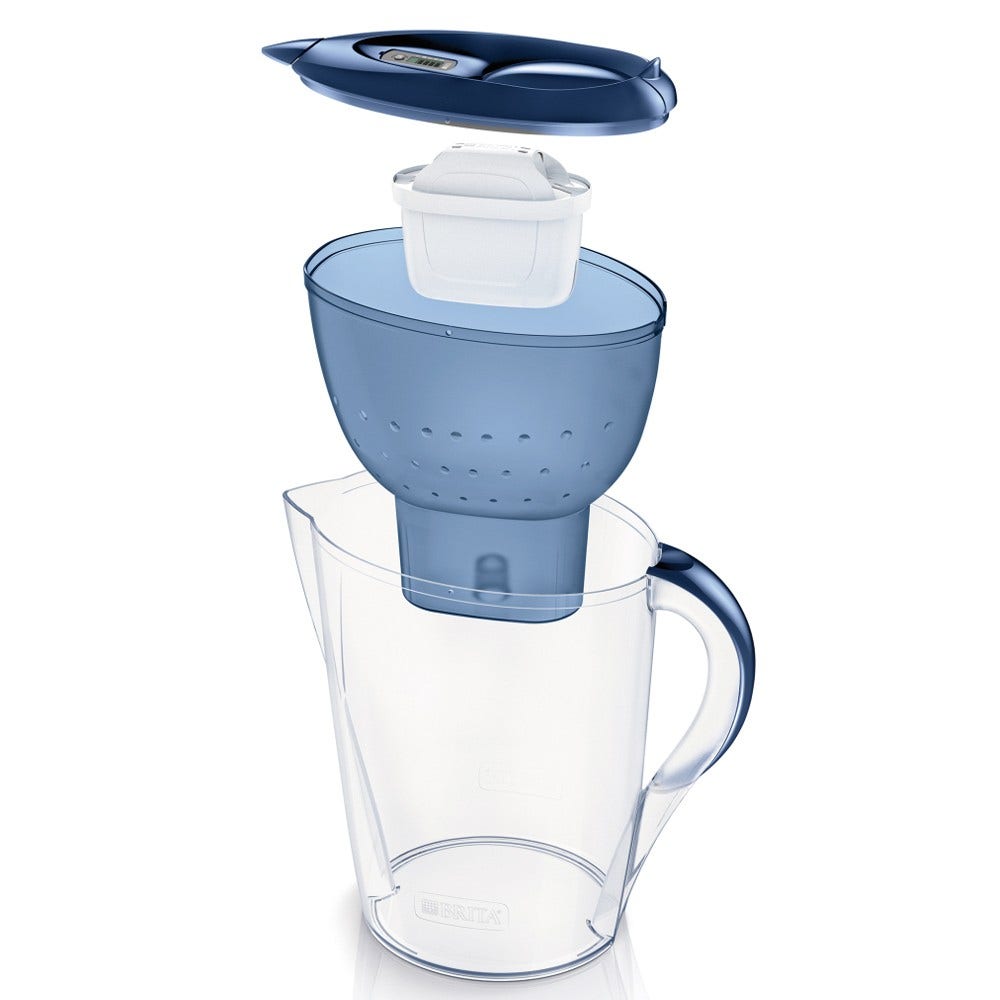 BRITA Marella Wasserfilter XL Kanne Bla + MAXTRA PRO Filterkartusche 1051122