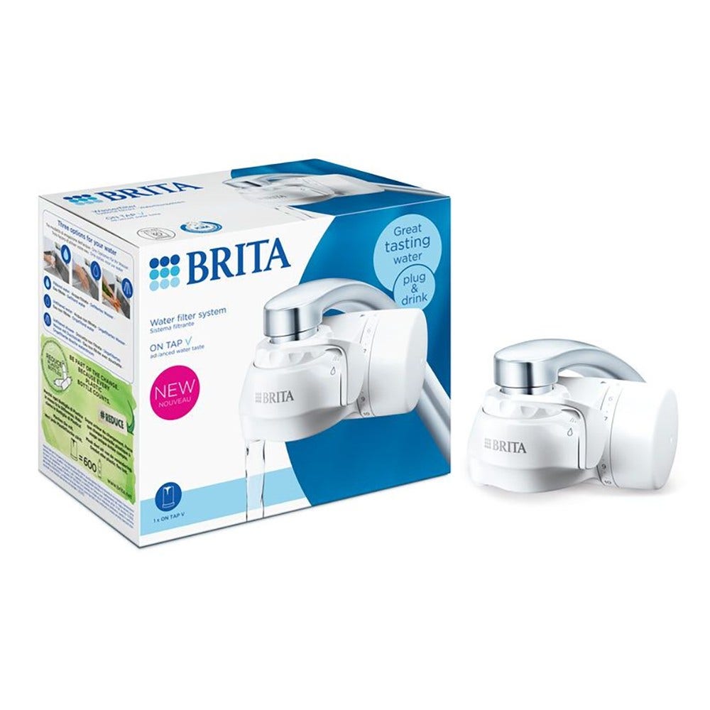 BRITA ON TAP V Wasserfiltersystem >60 Mikron + 3x Wasserfilterpatrone