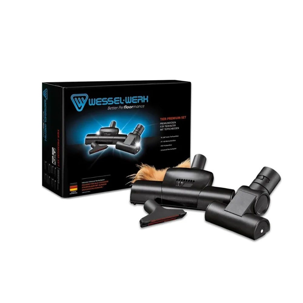 Wessel-Werk Staubsauger Tierhaar 3-teiliges Staubsaugerdüsen-Set
