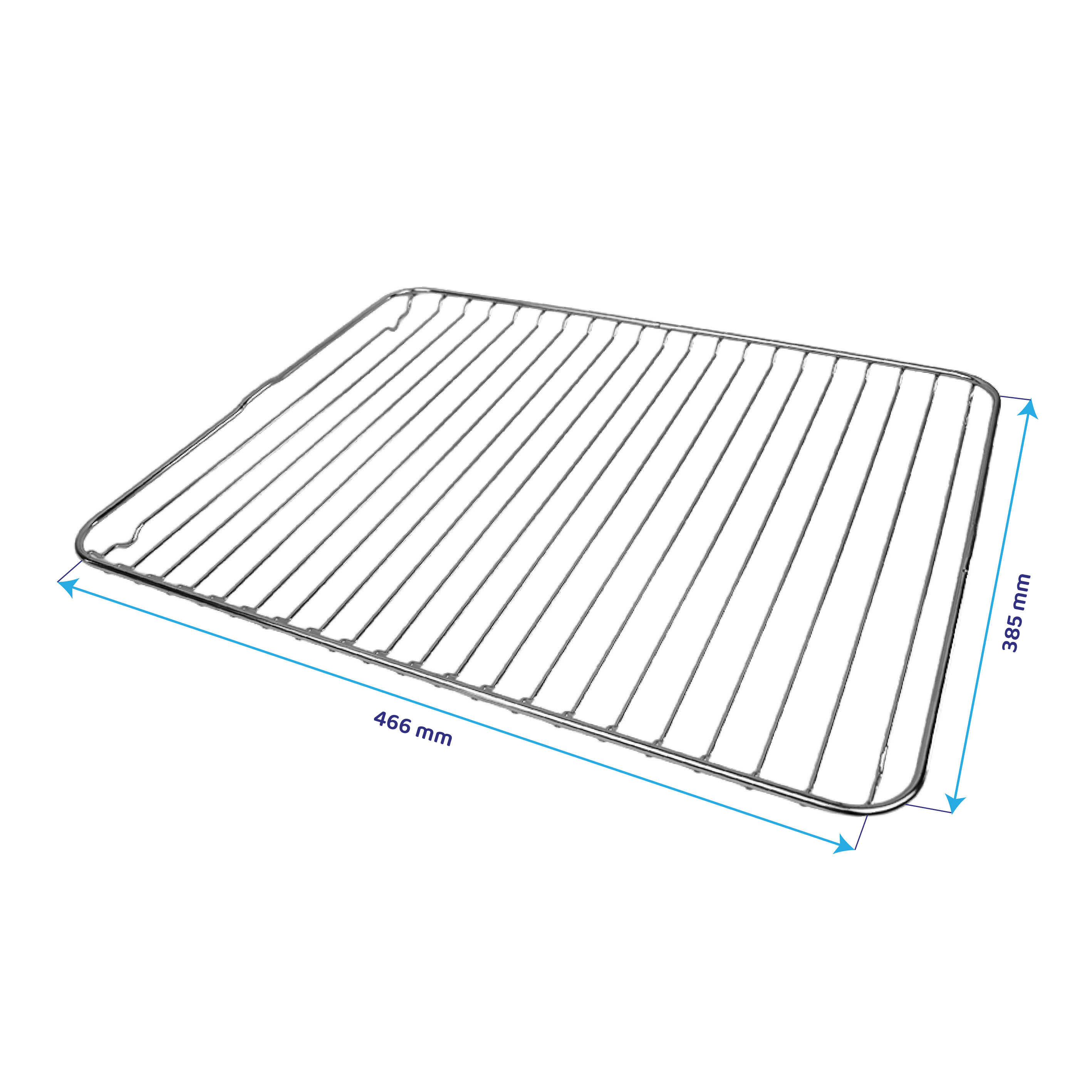 Blaupunkt Grillrost für Backofen 466x385mm 140286193010