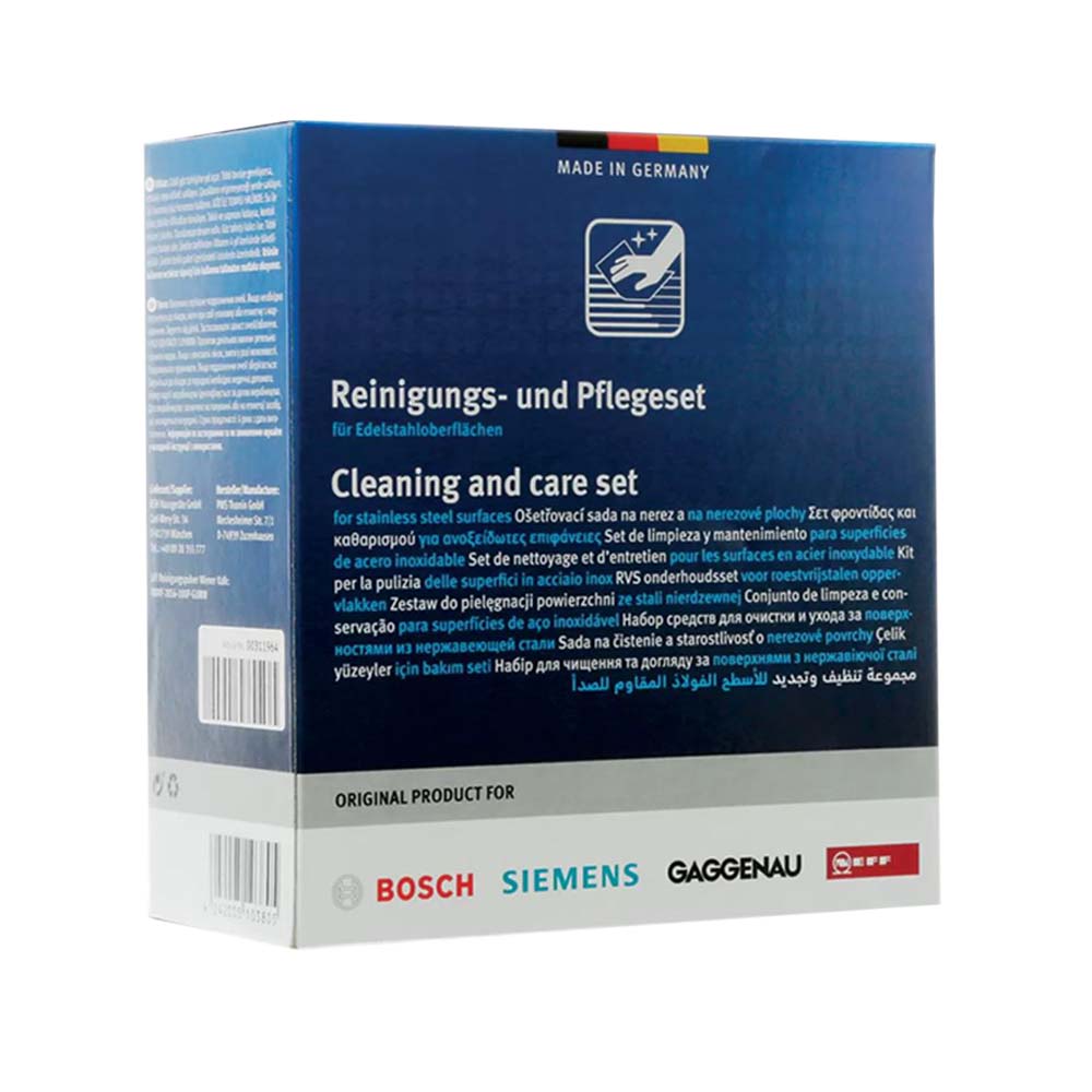 Universelles Pflegeset für Edelstahl