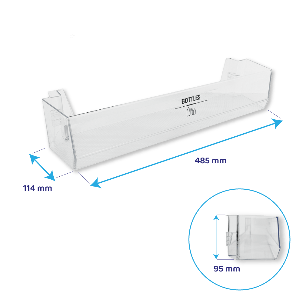 Whirlpool Flaschenhalter für Kühlschrank 485x114mm / 481010853823