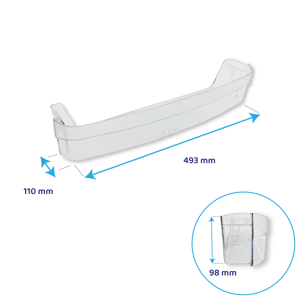 Privileg Kühlschrank Flaschenhalter 493x110mm / 481241829927
