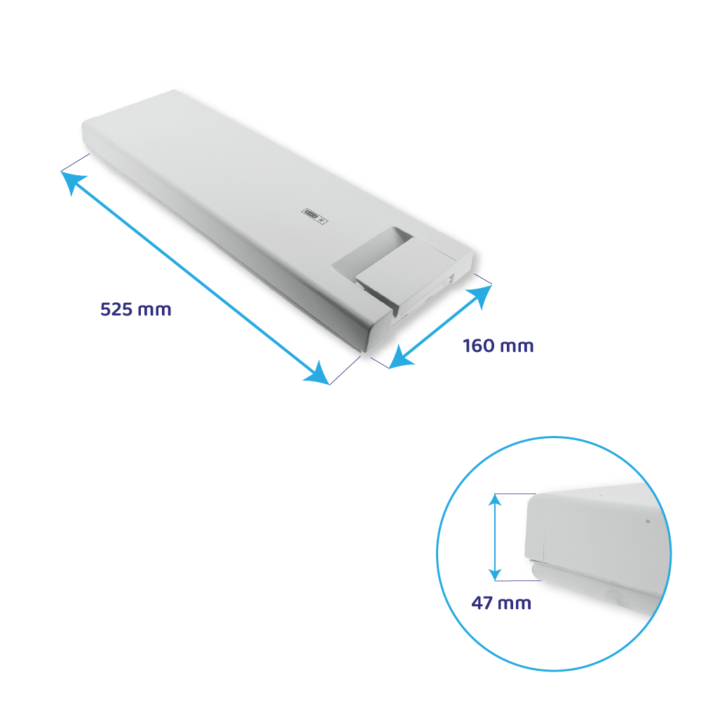 Ignis Gefrierfachtür 525x160mm / 481244069308