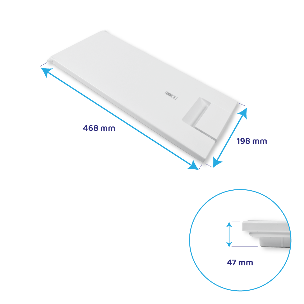 SMEG Gefrierfachtür 468x198mm / 481244069334