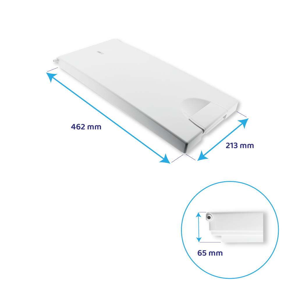 Whirlpool Gefrierfachtür 461x211mm / 81244069338