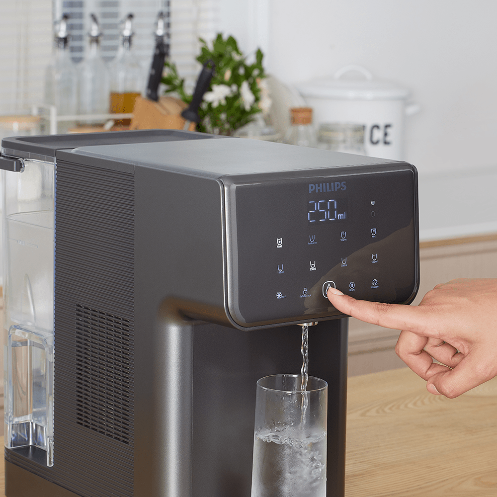 Philips All-in-One-Wasserstation Hot + Cold ADD5981GR (Filter PFAS) kompatibel mit BRITA