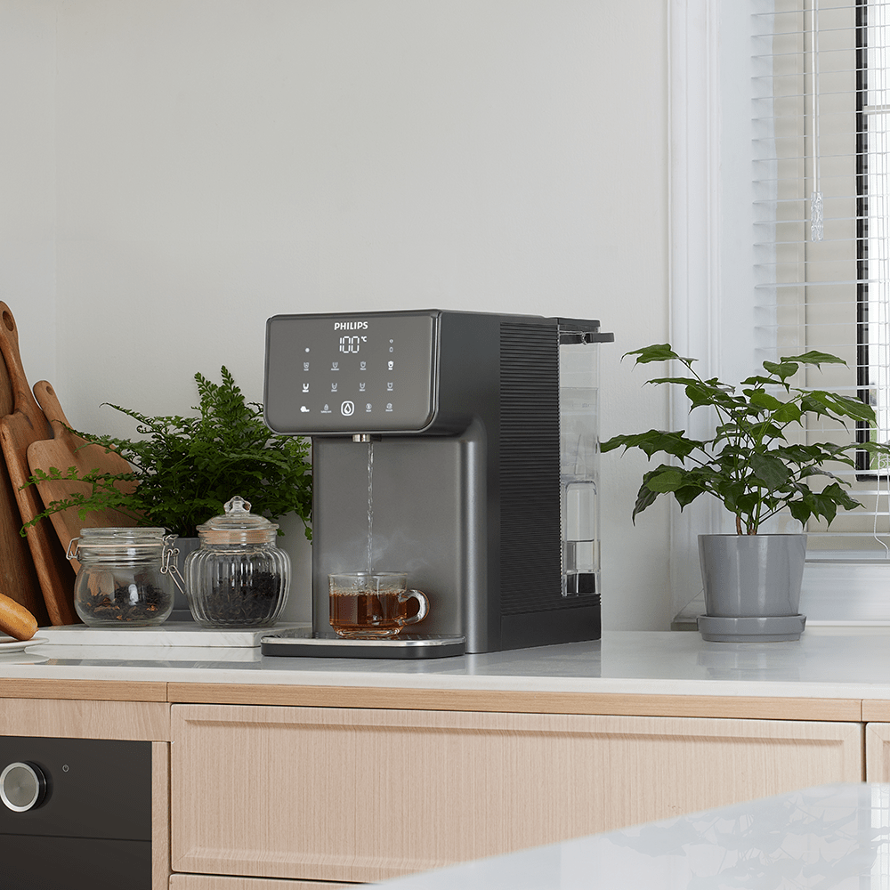 Philips All-in-One-Wasserstation Hot + Cold ADD5981GR (Filter PFAS) kompatibel mit BRITA