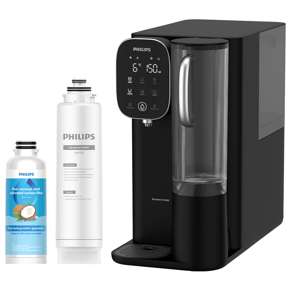 Philips Reverse Osmosis Wasserstation heiß + kalt ADD6912BK (filtert PFAS)