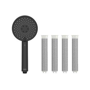 Philips Duschbrause + Ersatzfilter Schwarz (4 Stk.) ASH1516BK / ASH138