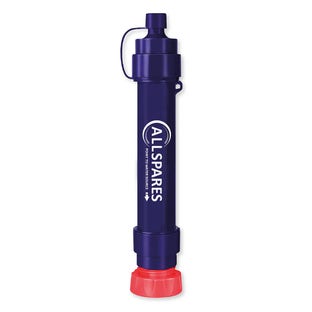 AllSpares Outdoor-Wasserfilter abnehmbare 4-Stufen 0,1-Mikron tragbare Wasserfilter Camping, 5.000L Wasserreiniger Survival Ausrüstung für Wandern Camping Reisen und Notfall