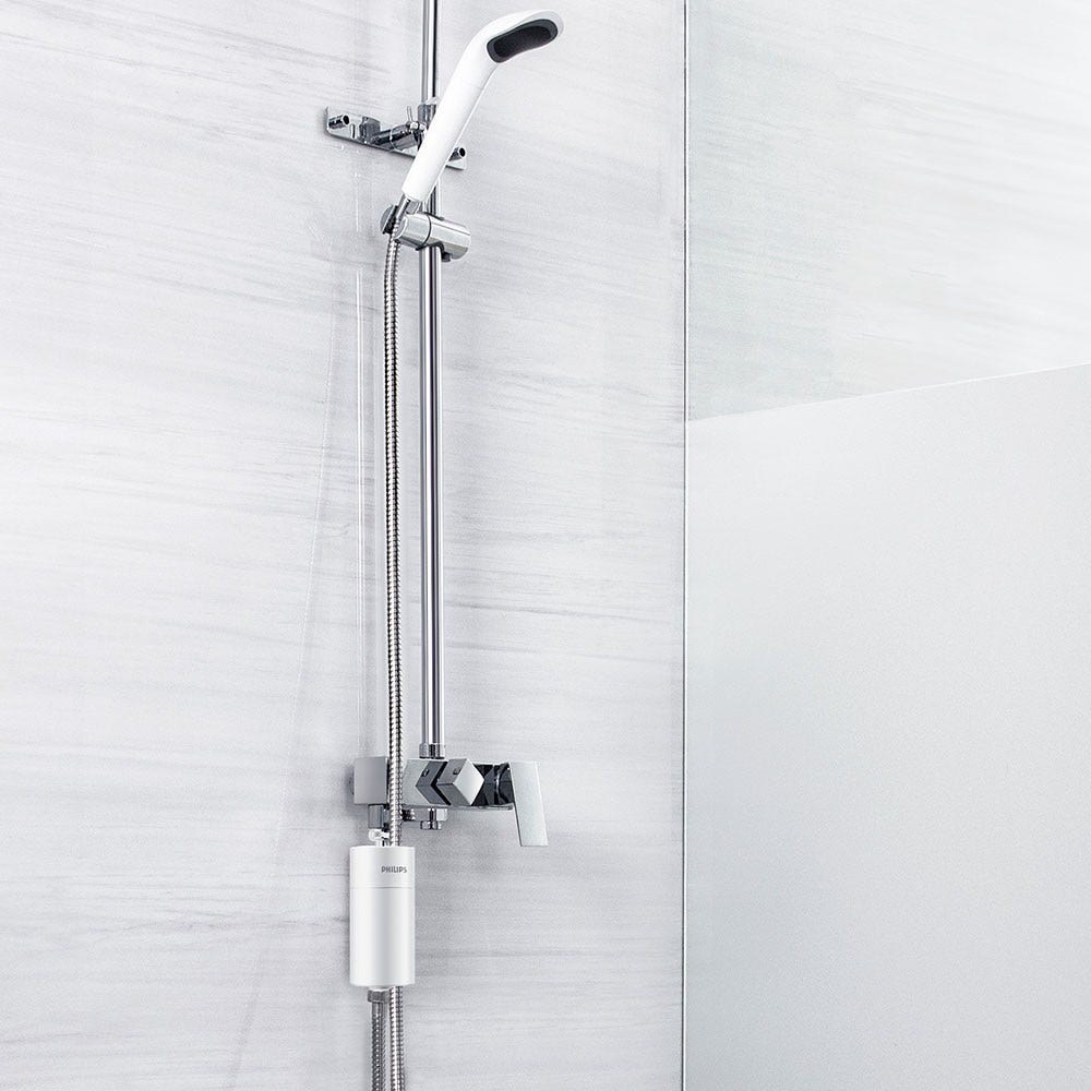 Philips Duschfilter Weiß + 3 Filter – Universell