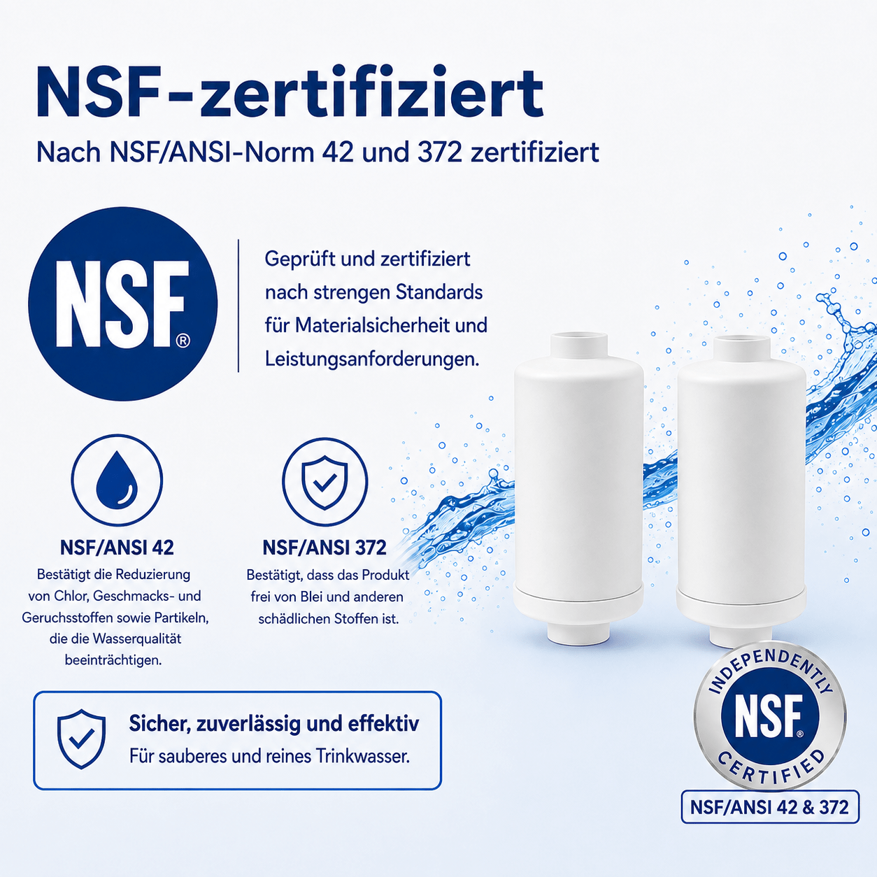 Fluorid- und Arsen-Wasserfilter (2St.) geeignet für Schwerkraftfiltersystem Berkey®