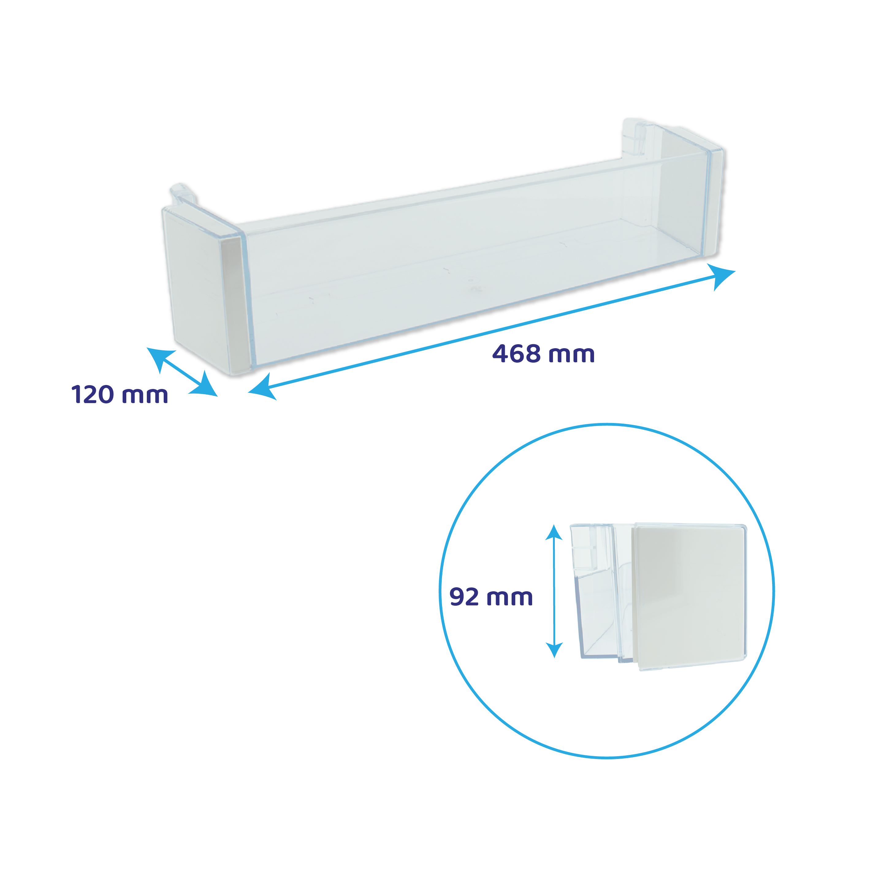 Kühlschrank Flaschenfach 468x120mm geeignet für Bosch 00704760
