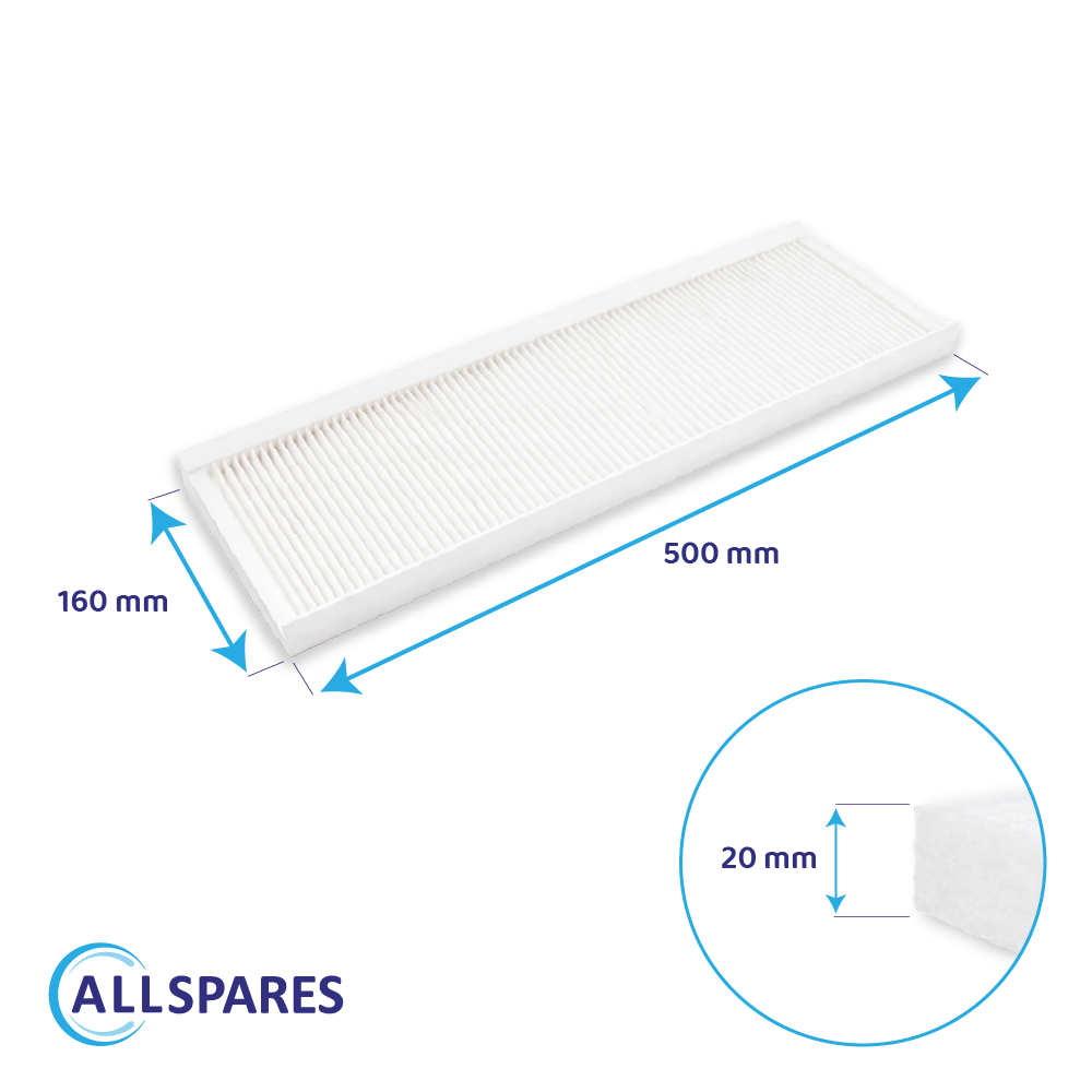 Filter F7/G4 geeignet für Zehnder ComfoAir Q350/Q450/Q600 (2St.)