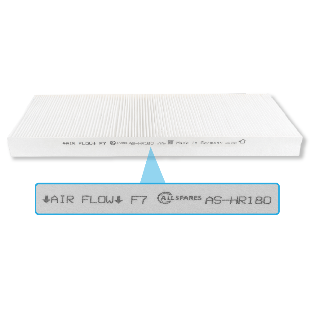 Filter F7/G4 geeignet für Zehnder ComfoAir Q350/Q450/Q600 (2St.)