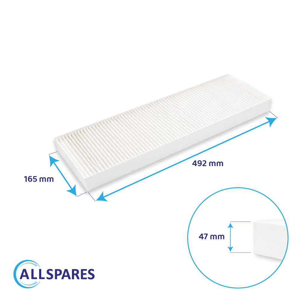 Filter F9/G4 geeignet für Vaillant RecoVAIR VAR 260/4 / 360/4on AllSpares (2St.)