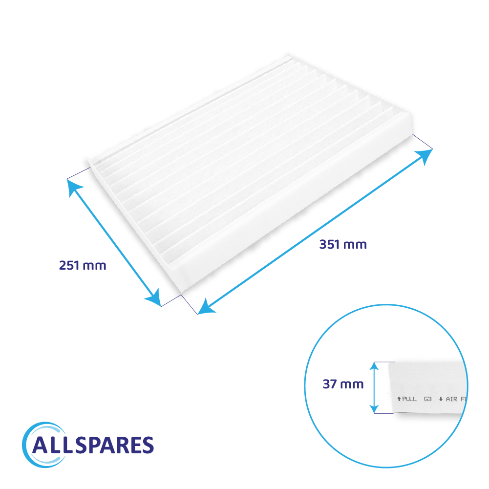 Filter G3 geeignet für Zehnder ISO Defroster DN160