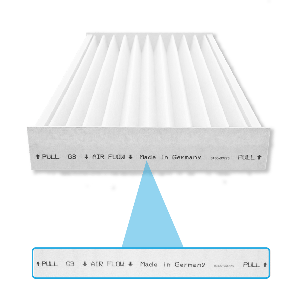 Filter G3 geeignet für Zehnder ISO Defroster DN160