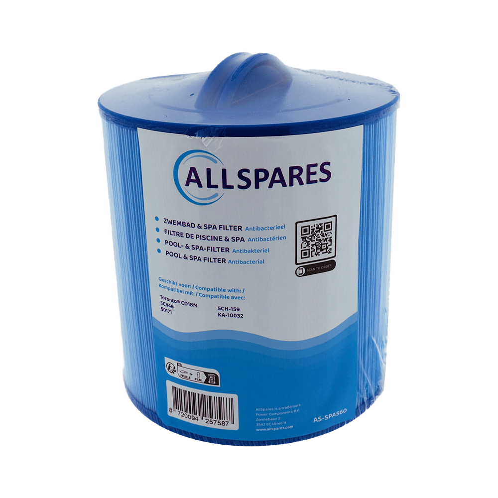 Whirlpool Filterkartusche geeignet für Toronto CD18M / SC846 / 50171 (antibakteriell)