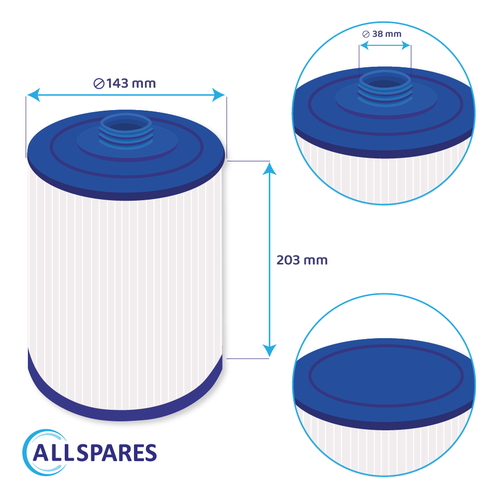 Spa Wasserfilter geeignet für Monarch Spa Sud / MS50