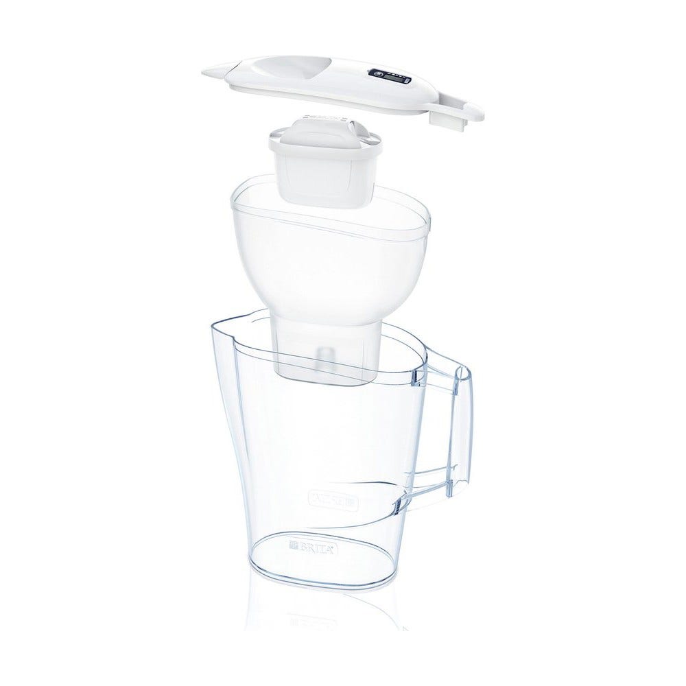 BRITA Aluna Wasserfilter Kanne 2.4L + 7 MAXTRA PRO Wasserfilter (filtert PFAS)