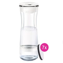BRITA Wasserfilter-Karaffe Fill&Serve Mind + 7 Microdisc Wasserfilter (filtert PFAS)