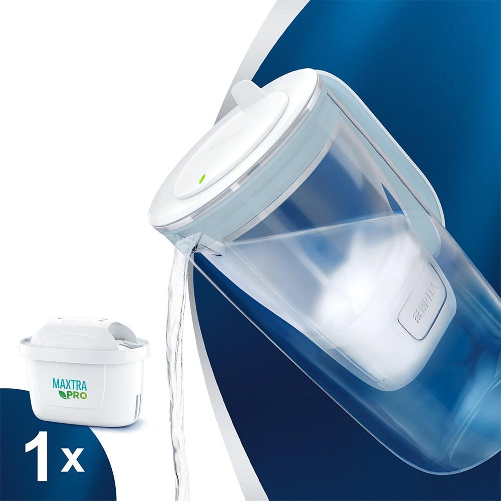 BRITA Glas-Wasserfilterkanne 2.5L + MAXTRA PRO Wasserfilter 1050449 (filtert PFAS)