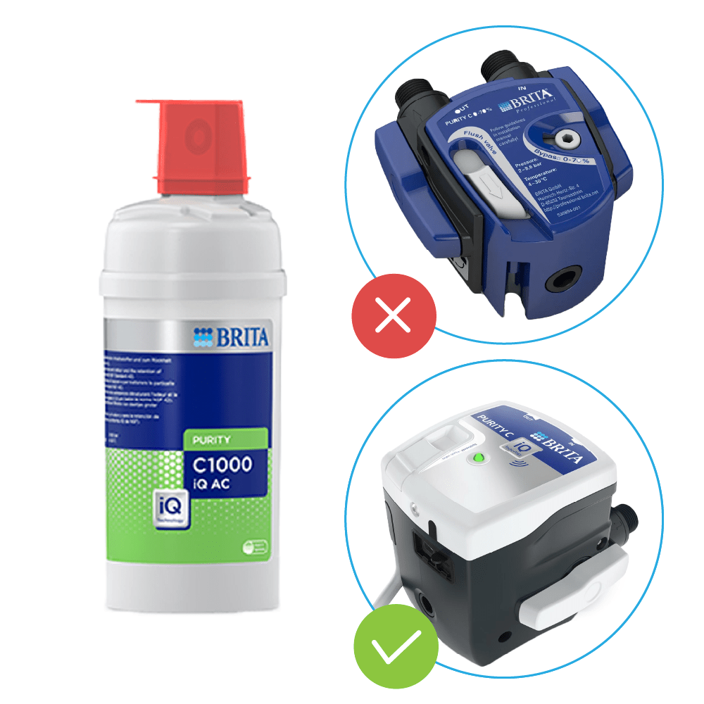 BRITA PURITY C1000 iQ AC Filterkartusche geeignet für iQ-Filterkopf (filtert PFAS)