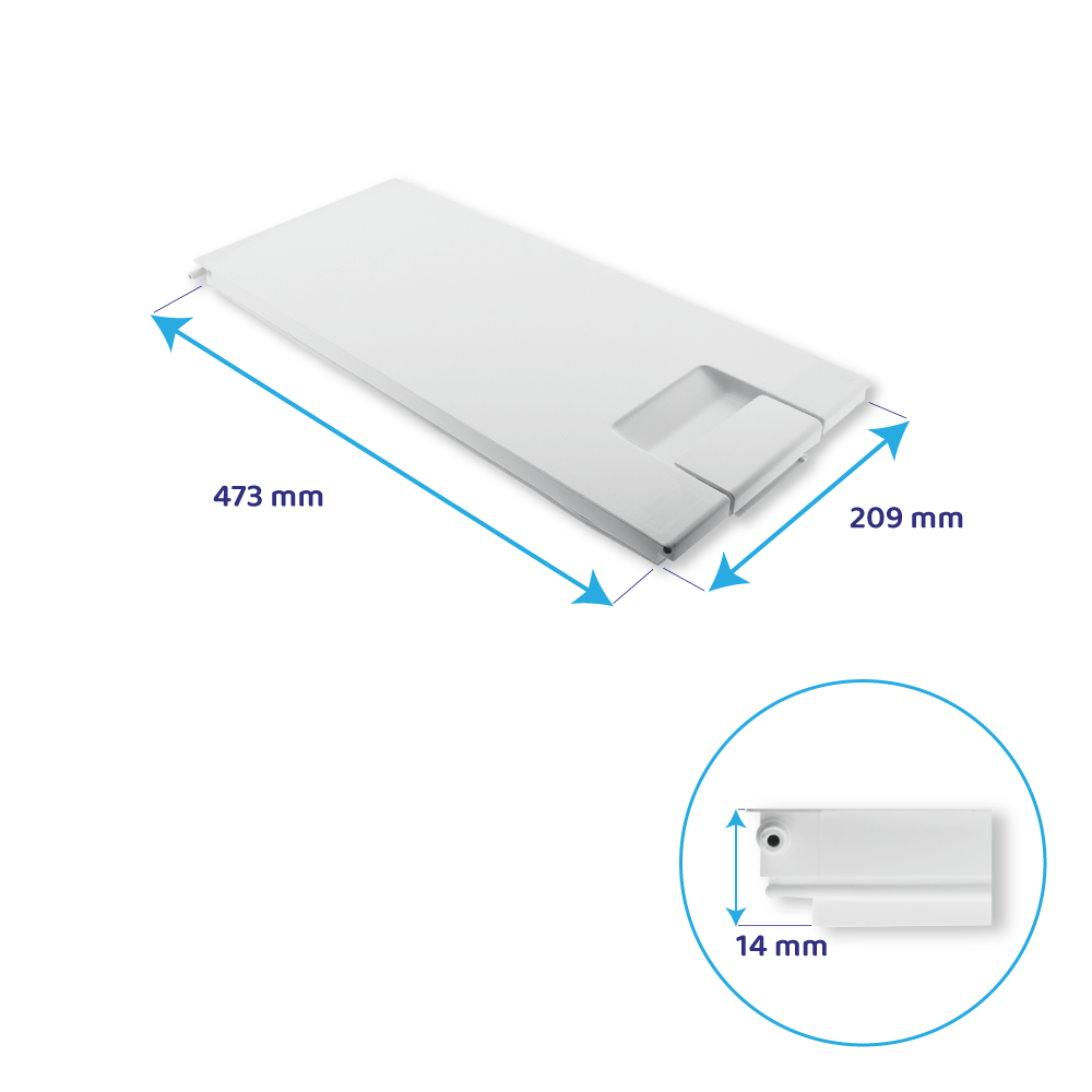 Scholtès Gefrierfachtür 473x209mm / C00063308
