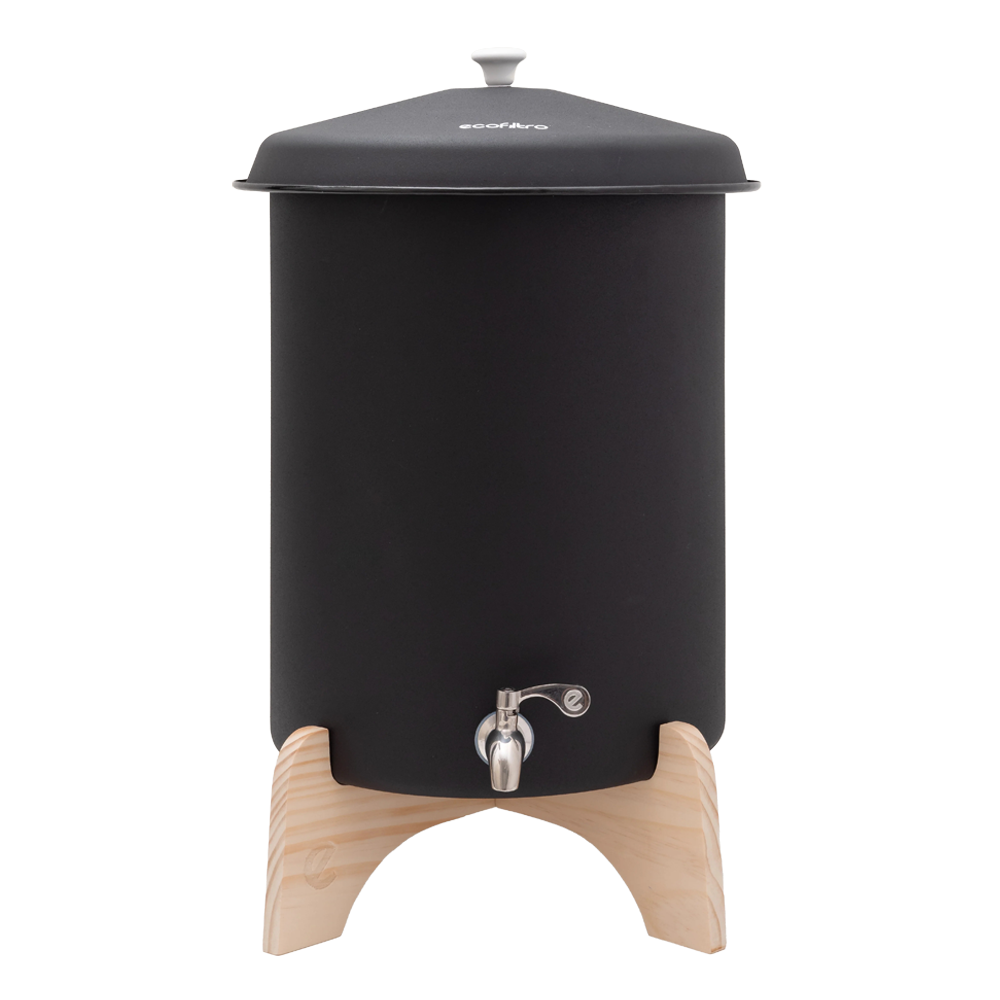 Ecofiltro Wasserfilter 20L Starterset Schwarz (filtert PFAS)