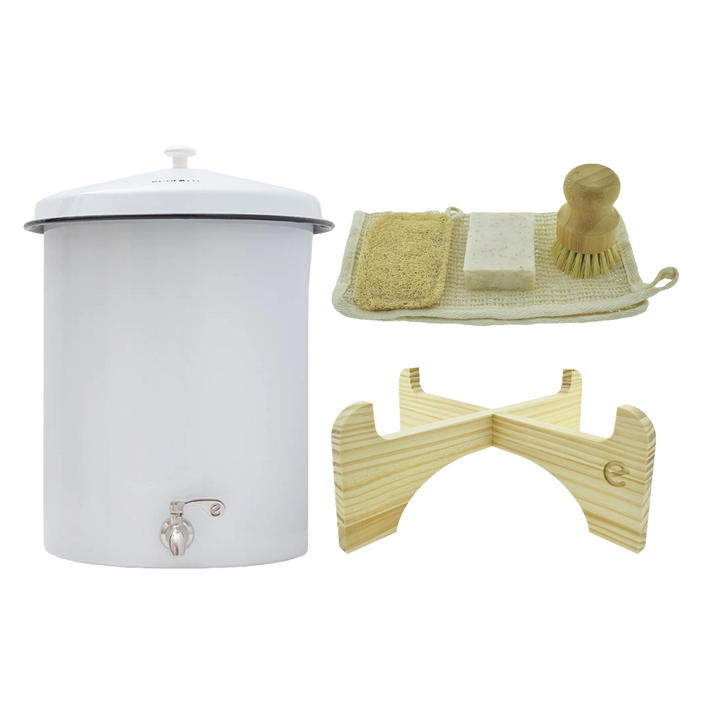 Ecofiltro Wasserfilter 20L Starterset Weiß (filtert PFAS)