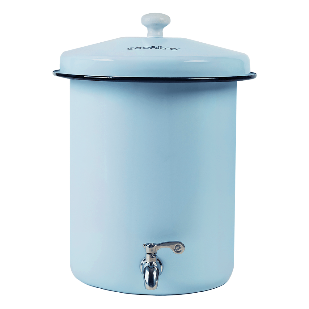 Ecofiltro Wasserfilter 5L Starterset Hellblau (filtert PFAS)