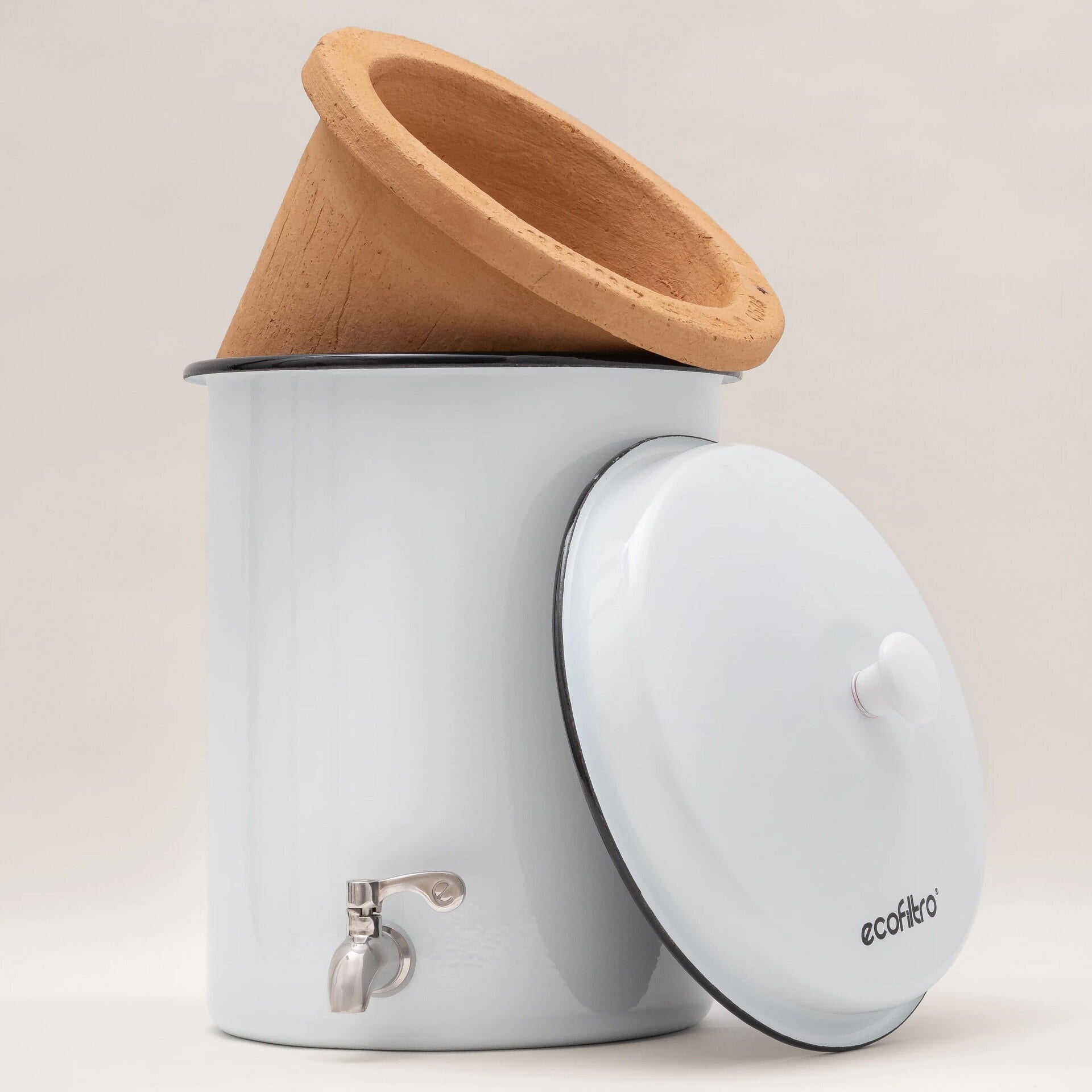 Ecofiltro Wasserfilter 5L Starterset Weiß - 4 Jahre Nutzung