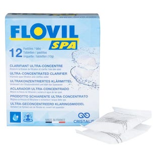 Flovil Ultra Konzentrierte Flockungstabletten für Spa >10 m3 (12x10gr)