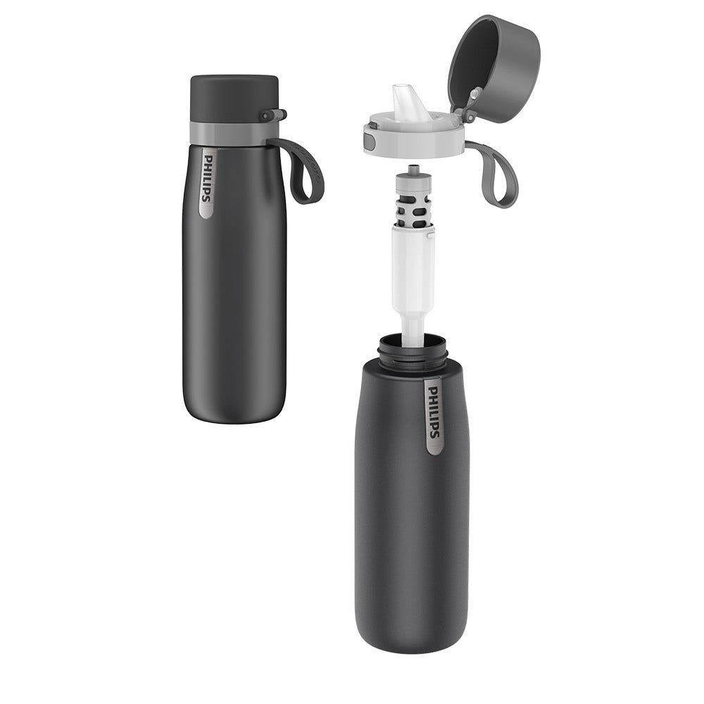 Philips GoZero Daily Insulated Trinkflasche (550 ml) Grau AWP2771GRR