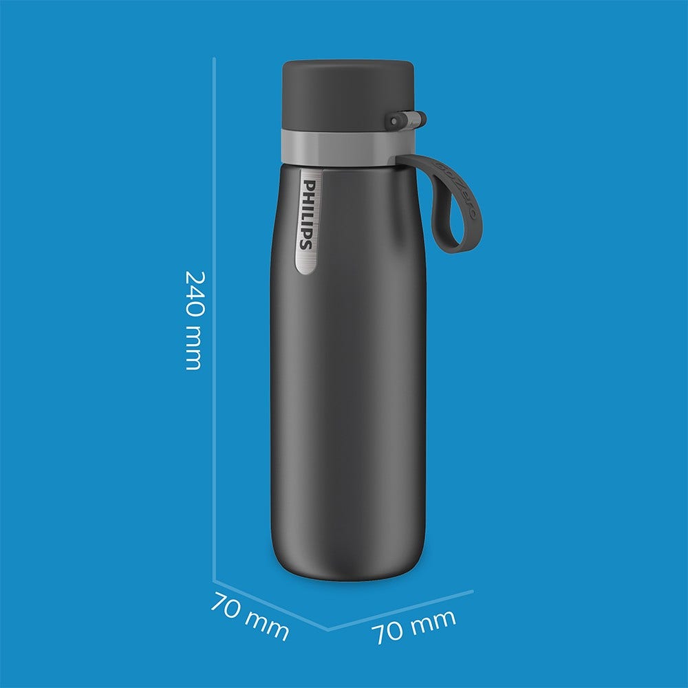Philips GoZero Daily Insulated Trinkflasche (550 ml) Grau AWP2771GRR