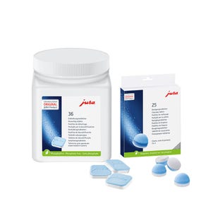 Jura Pflegeset Entkalkungstabletten + Reinigungstabletten  geeignet für alle Jura Vollautomaten | E8, J8, Z10, E6, ENA 8, Giga 10