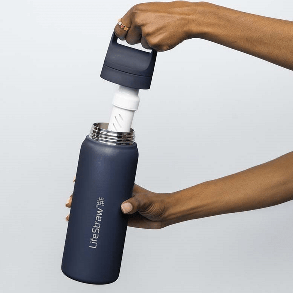 LifeStraw Go 2.0 Series Edelstahl-Trinkflasche Ozeanblau (700 ml)