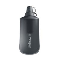 LifeStraw Peak Series Collapsible Squeeze Bottle 1l Dunkles Berggrau