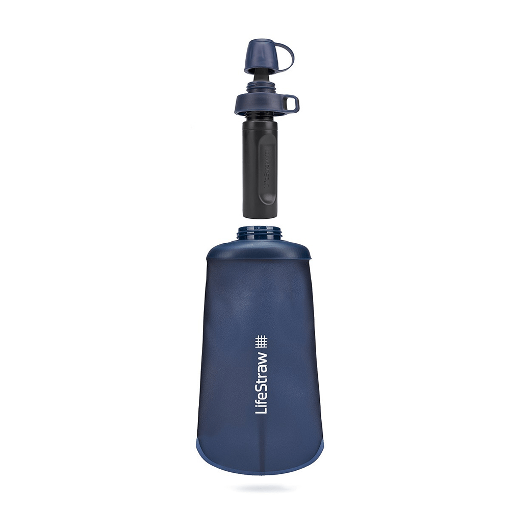 LifeStraw Peak Series Collapsible Squeeze Bottle 650ml Bergblau