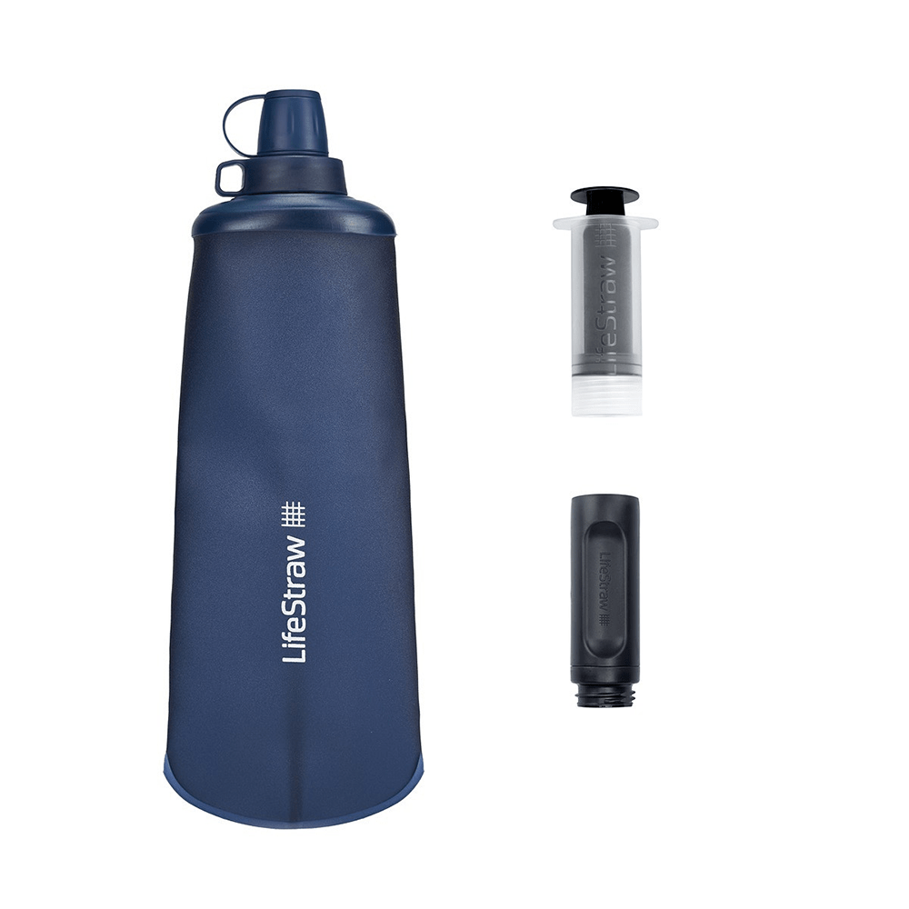 LifeStraw Peak Series Collapsible Squeeze Bottle 650ml Bergblau