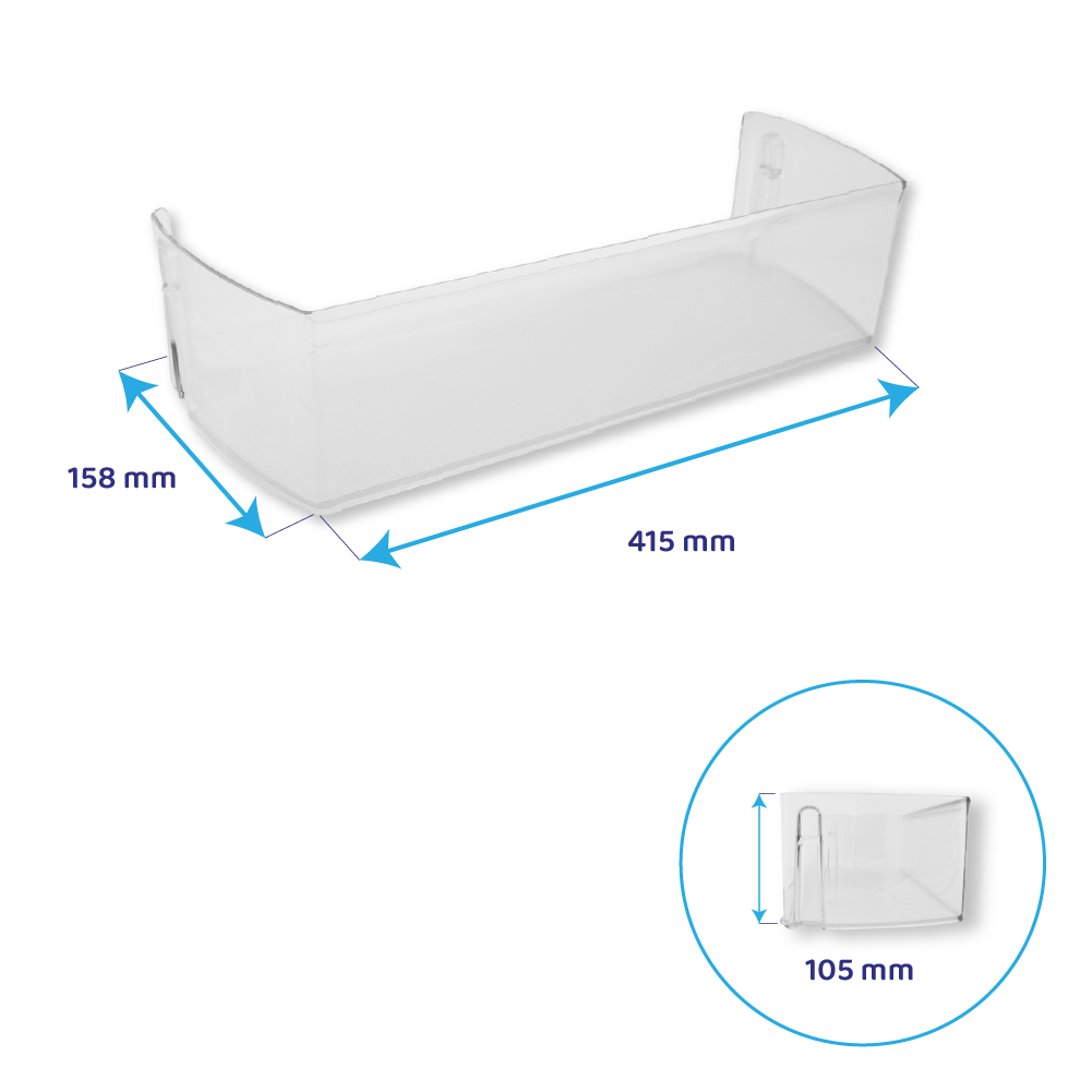 LG Butterfach für Kühlschrank 415x158mm MAN64889901