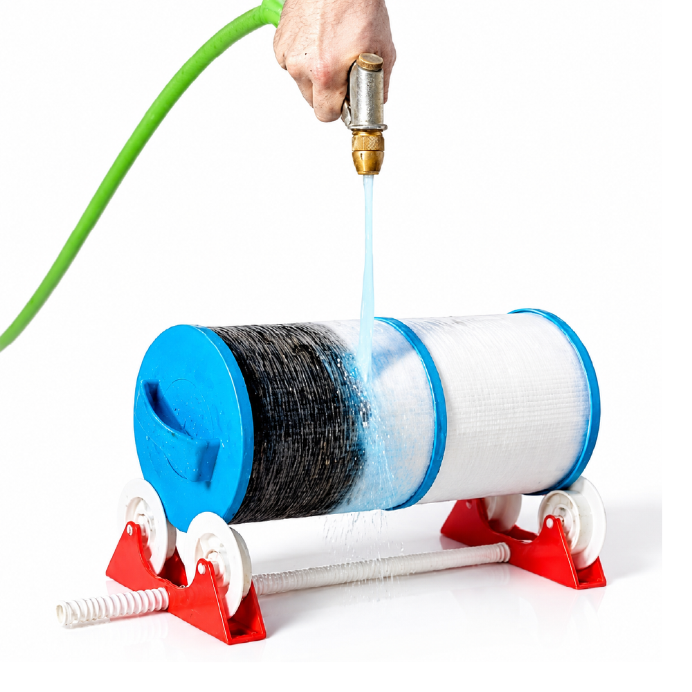 Nodiroller Spin Filter  - Rotierender Filterreiniger für Pool & Spa Filterkartuschen