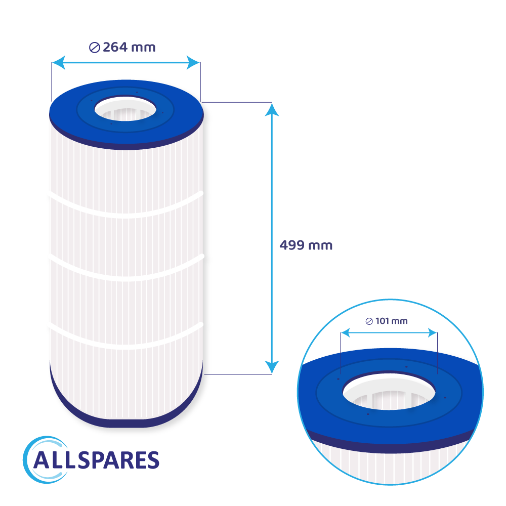Whirlpool Filter geeignet für Poolex ThinClear 100 / PF-TCR100CT / TCR100 / ThinClear Mono