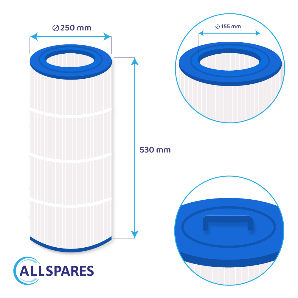Whirlpool Filter geeignet für Waterair CW100 / FCW100 / 008553